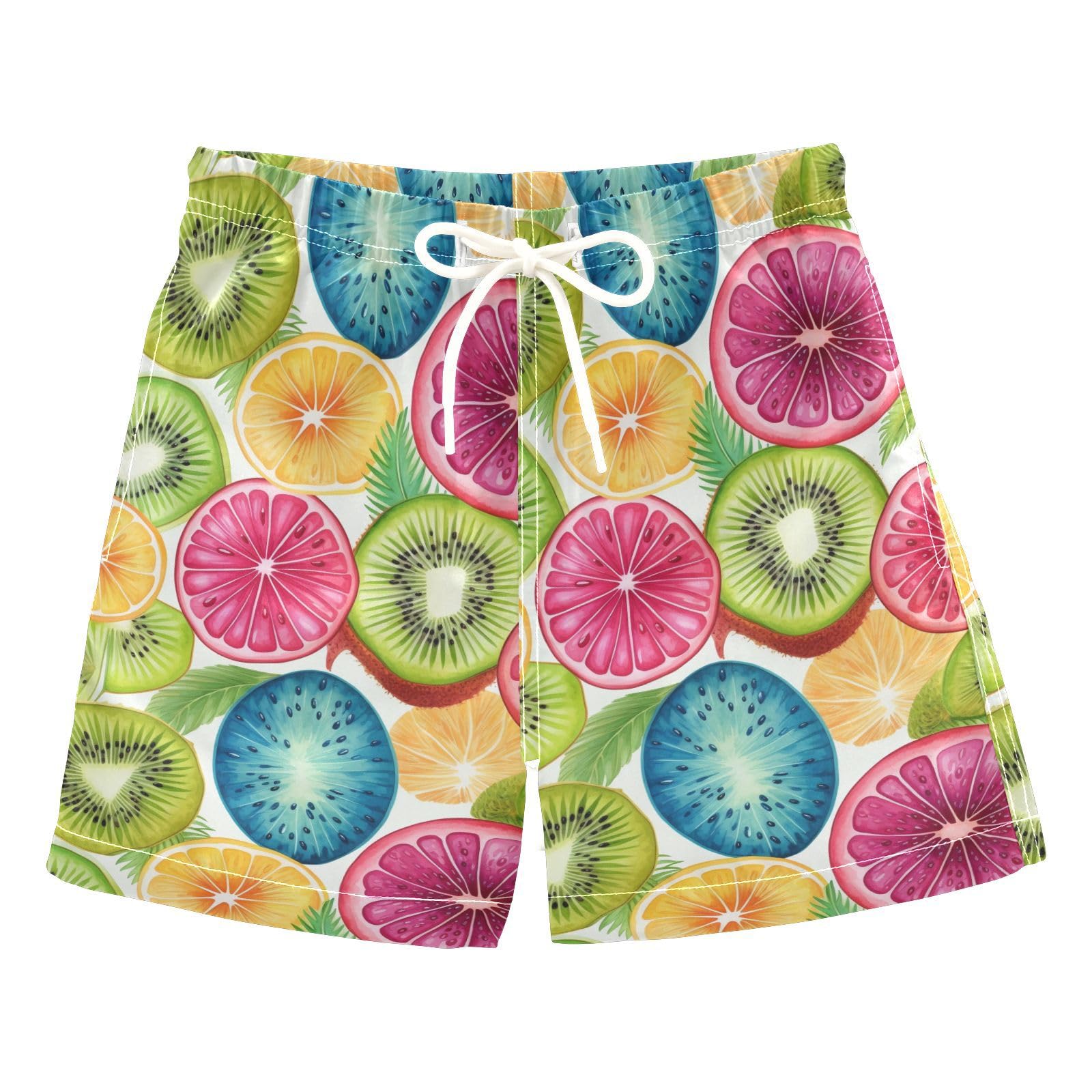 senya Kiwi Fruit Boys Swim Trunks Toddler Shorts Swimwear Boardshorts Multicoloured