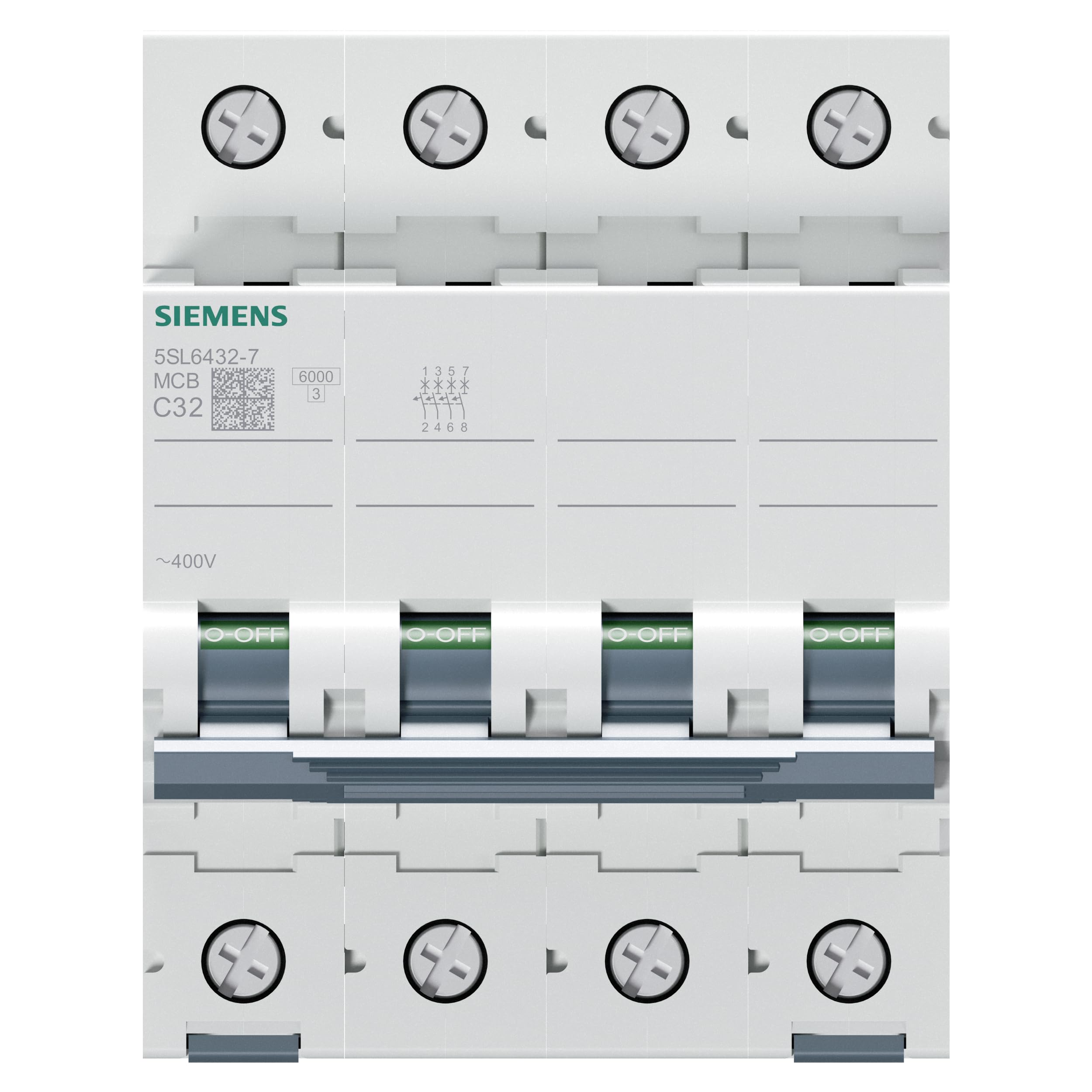 Siemens 5sl6 – Automatischer Leitungsschutzschalter 400 V 6 kA 4pol C 32 A