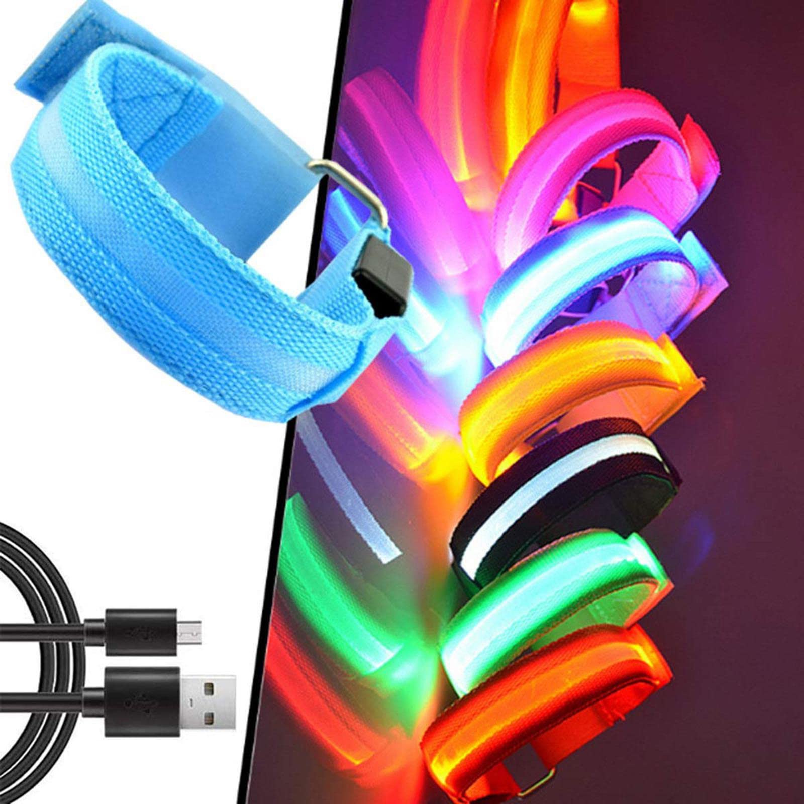 Amazon.co.jp: ナイトラン 夜 ランニング ライト7個 LEDアームバンド