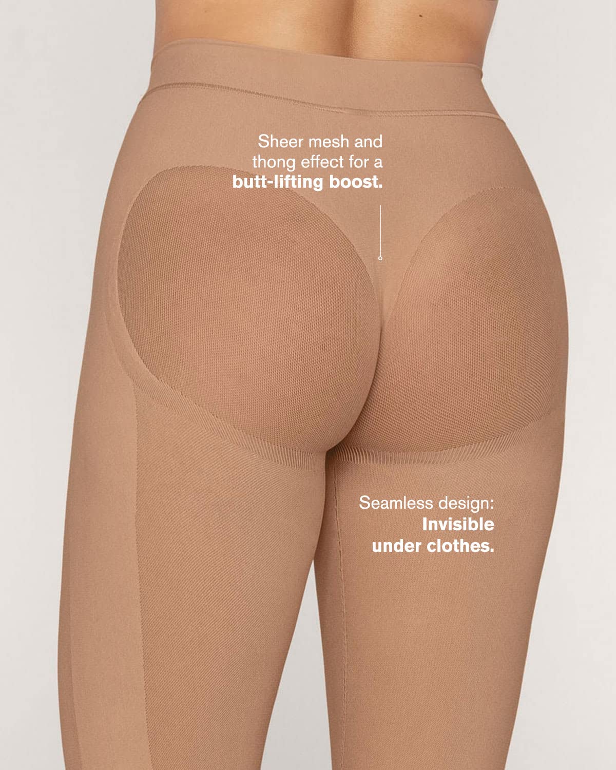 Invisible Tummy Control High Waisted Compression Leg Shapewear Capri