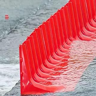 Barreiras Para Barragens Rápidas, Barreira De Proteção Contra Inundações Barragem De Porta Barreira Contra Inundações Barreira Contra Inundações Água Para Entradas E Saídas De Metrô (Color : Red, Si