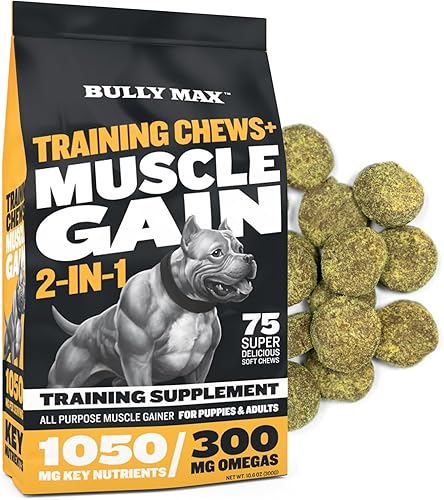 Bully Max Masticables musculares para perros Construye músculo añade masa aumenta el crecimiento Aprobado por veterinarios para todas las razas y