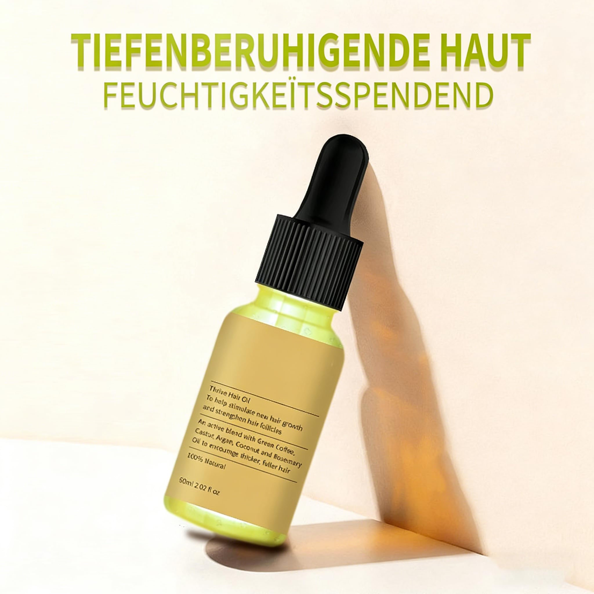 Teluni Carvenchy Haaröl Natürliches Haaröl - Mit biologischen Rosmarinöl, Rizinusöl, Mandelöl & Arganöl - Beschleunigt Haarwachstum, ideal als Haarmaske und Haarkur