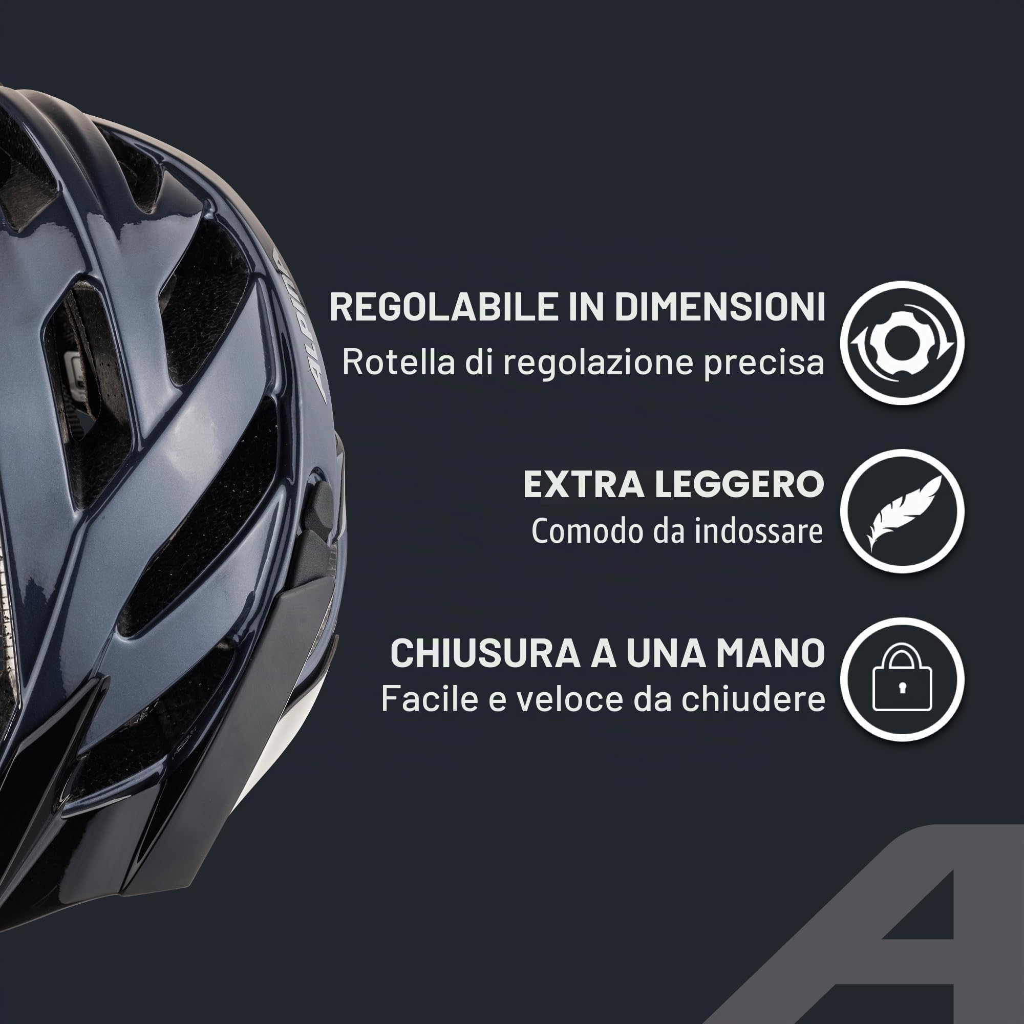 ALPINA PANOMA CLASSIC - Casco da ciclismo per adulti - black gloss - 52-57 cm