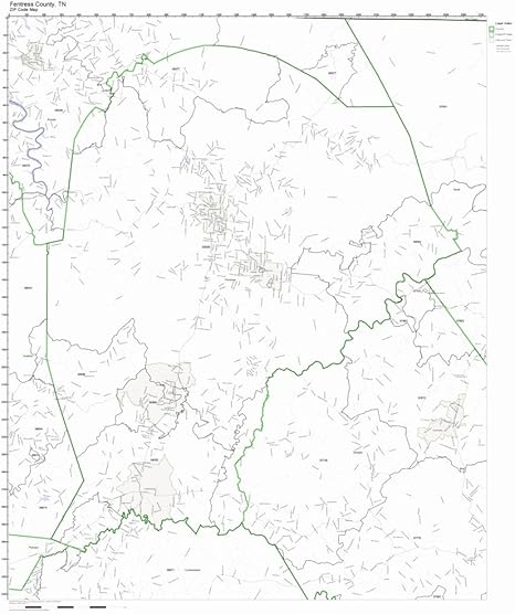 Fentress County Tn Map Amazon.com: Working Maps Fentress County, Tennessee Tn Zip Code Map Not  Laminated : Office Products
