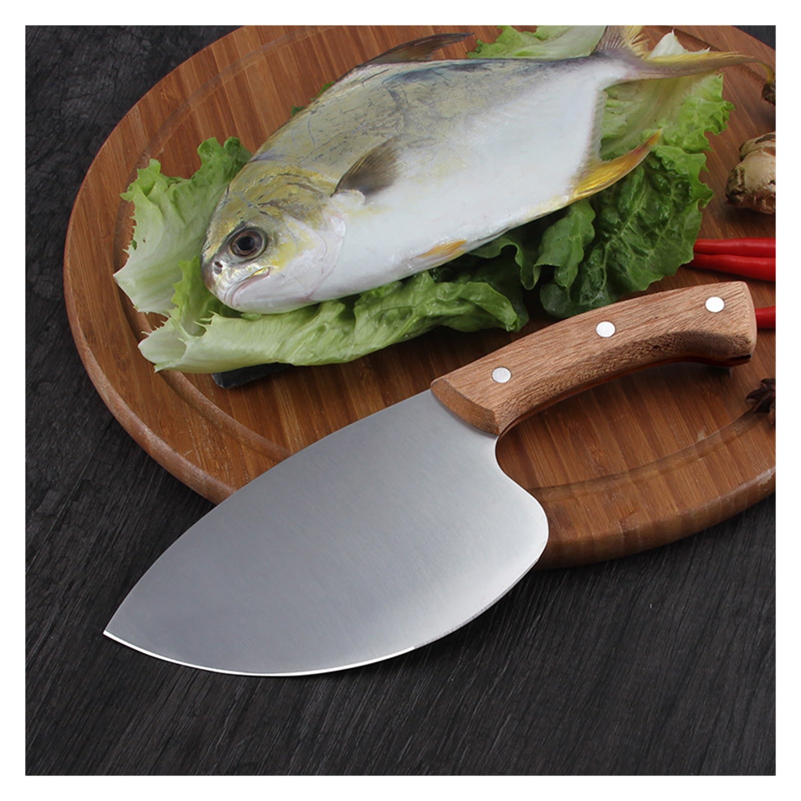 Coltello da sfilettatura affilato for la pancia a lama tonda for affettare frutti di mare, pesce, prodotti acquatici, strumento for la lavorazione, coltelli for esche da pesca