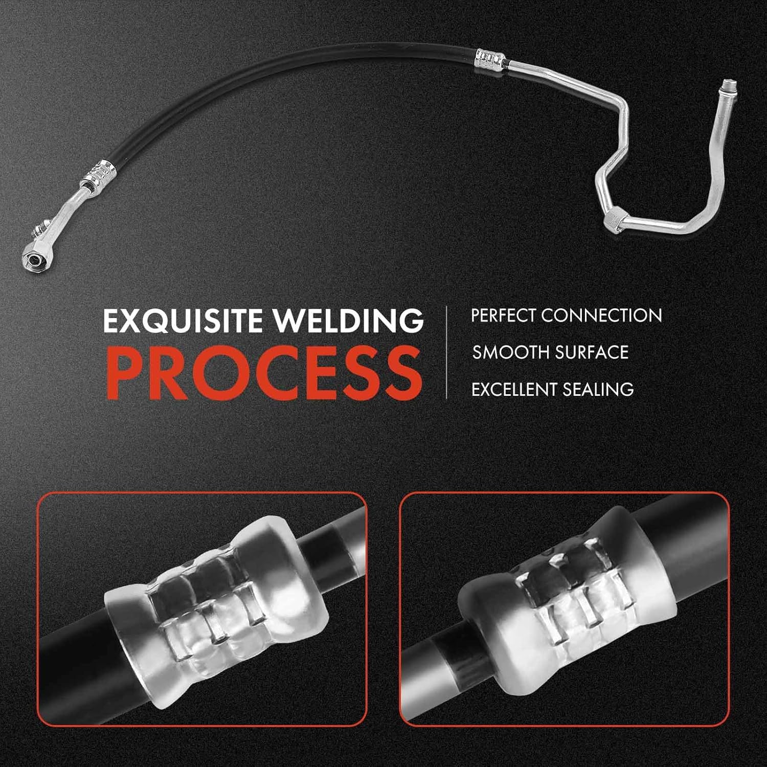 A-Premium A/C Discharge Line Hose Assembly Compatible with Jeep Cherokee, 1994 1995 1996, 4.0L, Compressor to Condenser