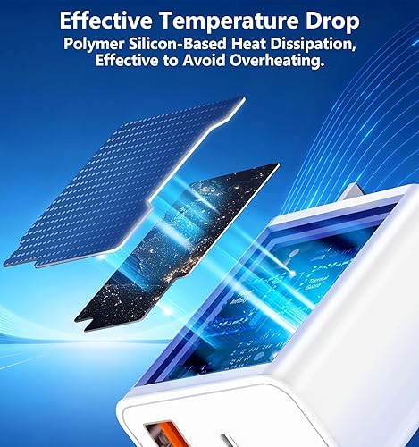 Miniatura 6 de [Apple MFi Certified] iPhone 17 Charger Fast Charging, Linocell 4Pack 60W Dual Port USB C Charger Dynamic Power Adapter PD&QC Type C Wall Chargers +