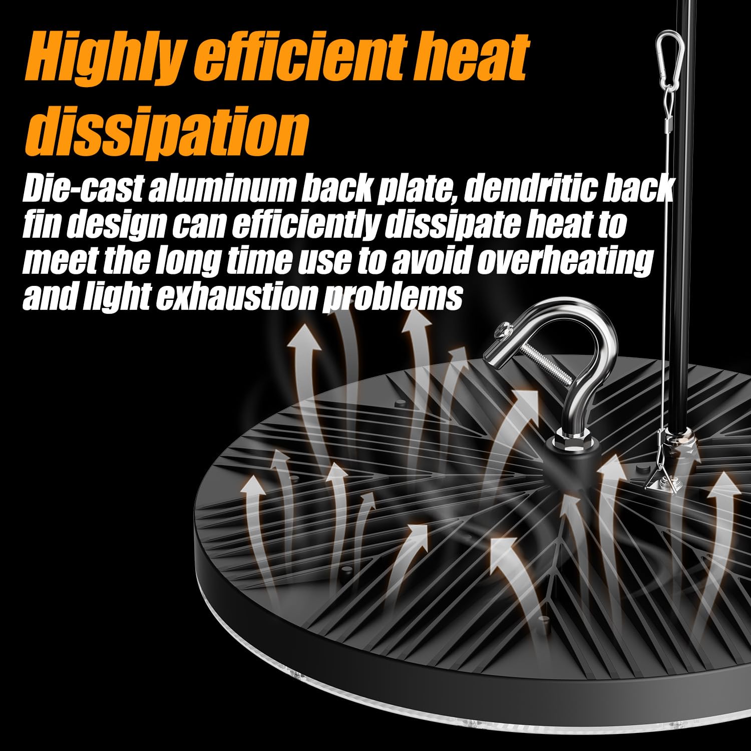 Zelvia 20 Pack LED High Bay Lights 300W 5000K AC110V-130V with US Plug - 30000 LM Commercial Bay — view 6