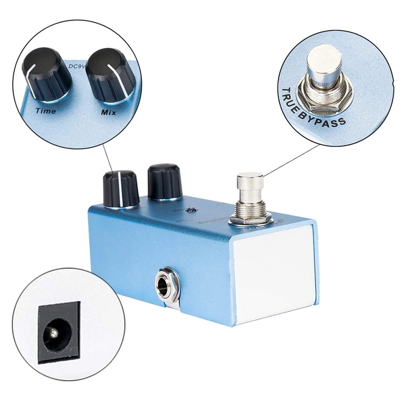 Amazon.co.jp: ギターエフェクター 真のバイパスブルーとのUitar