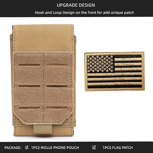 Miniatura 16 de Funda táctica universal negra Molle impermeable para iPhone 13 Pro Max/12 Pro Max/11 Pro Max/XS Max Less 6.7 pulgadas