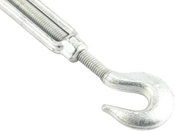 Tensor Forney 61322, Gancho y Ojal, Diámetro de Tornillo 3/8 Pulgada y Longitud del Soporte 6 Pulgadas miniatura 2