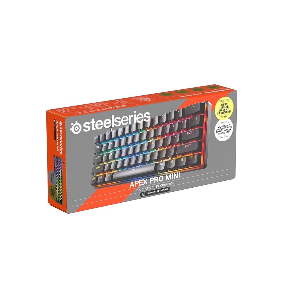売り急ぎ‼️Apex Pro Mini Gen3定価37,480円 新品未開封‼️ SteelSeries Apex Pro Mini Gen 3 ラピッドトリガー 搭載 ゲーミング