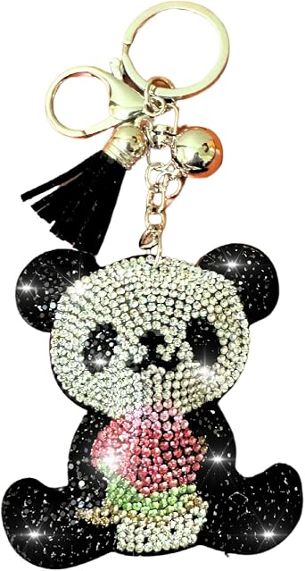 Popfizzy كريستال سلاسل المفاتيح للنساء والفتيات، اكسسوارات حقيبة الظهر Bling، سحر محفظة Bedazzled، سحر حقيبة، هدية اليدوية