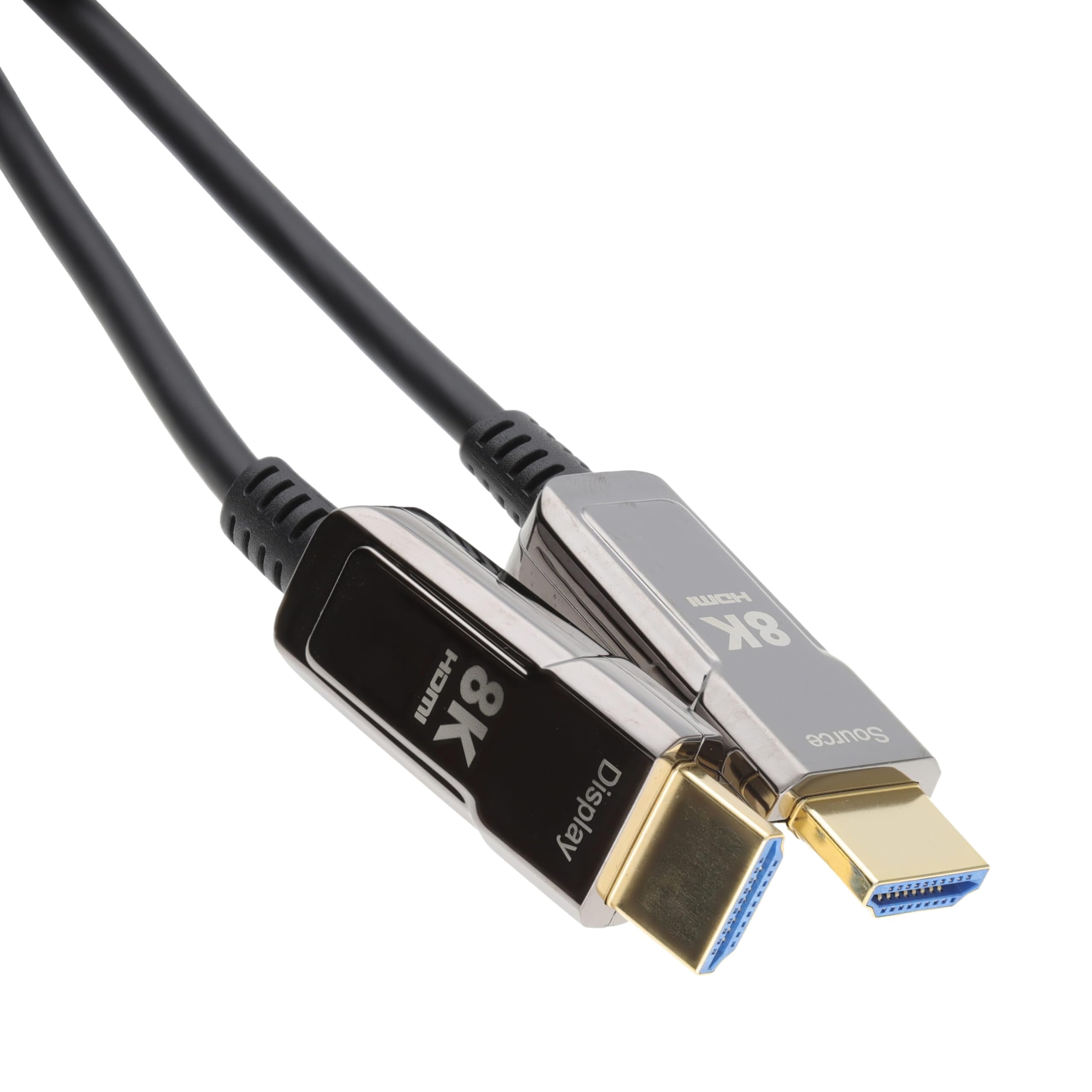 kenable Cable óptico activo 8K HDMI 2.1 AOC 48Gbps Slim HDR 8K @60Hz 4K @120Hz eARC VRR Gaming Home Cinema 30m Negro