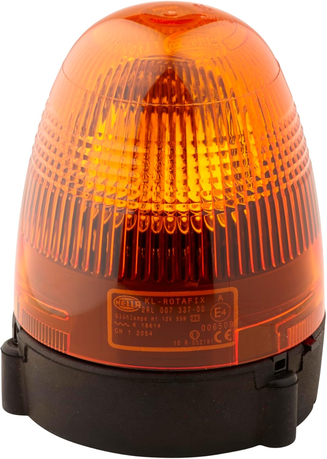 HELLA 006846011 KL Rotaflex Flex Mount Beacon Warning Light, Rotating Patterns, 24V, Amber