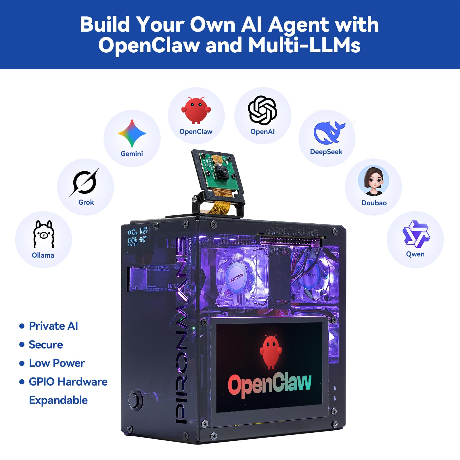 Waveshare Hailo-8 M.2 AI Accelerator Module for Raspberry Pi 5, Based On The 26TOPS Hailo-8 AI Processor, Compatible with Linux/Windows Systems