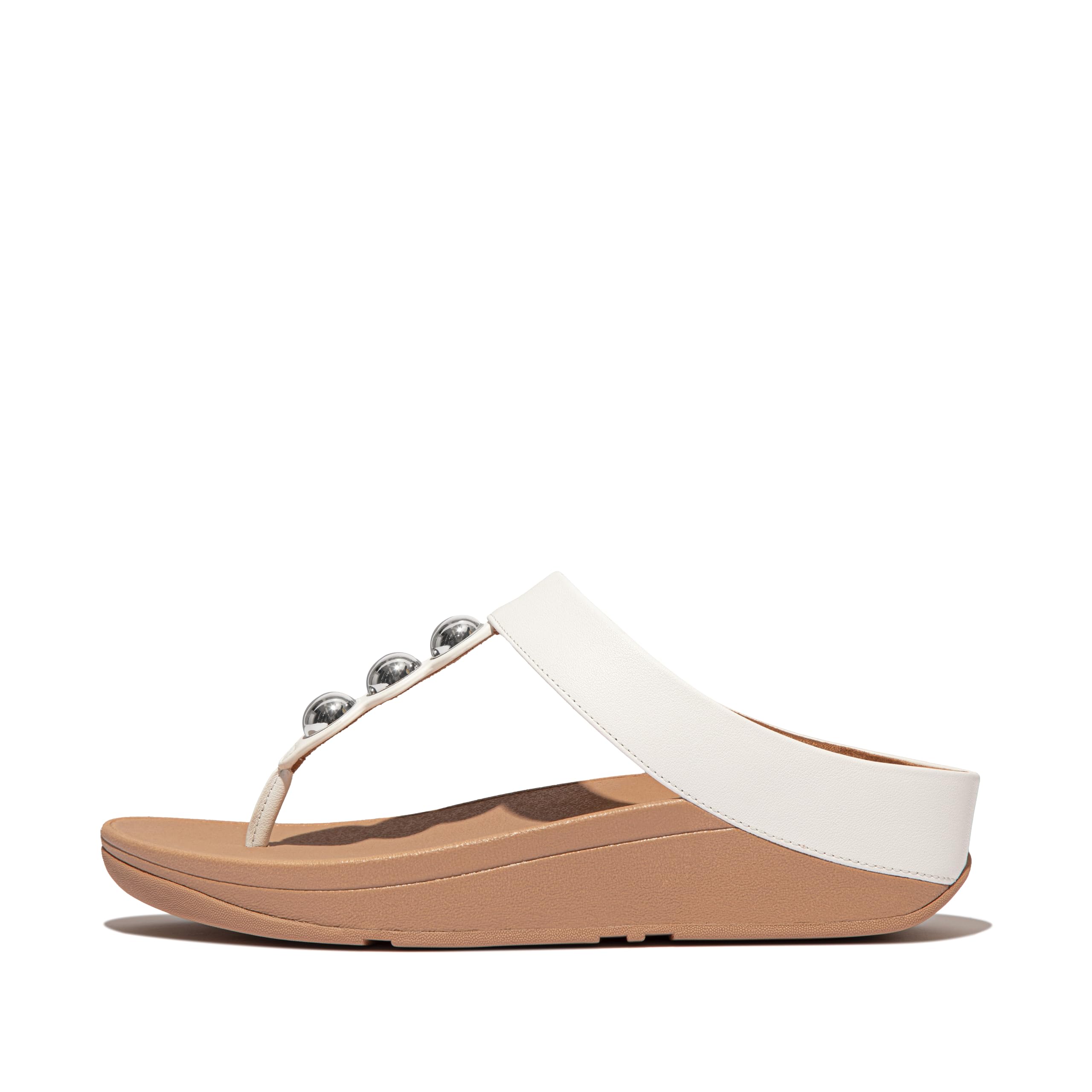Fitflop Fino Mirror-dome Leather Toe-post Sandals SandaliaMujer