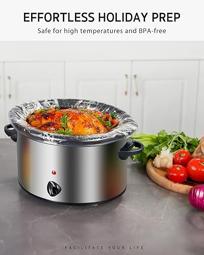 Miniatura 6 de Syntus 10 bolsas de cocina de tamaño pequeño, bolsas de plástico desechables para ollas de 1 cuarto a 3 cuartos de galón para bandejas de cocción