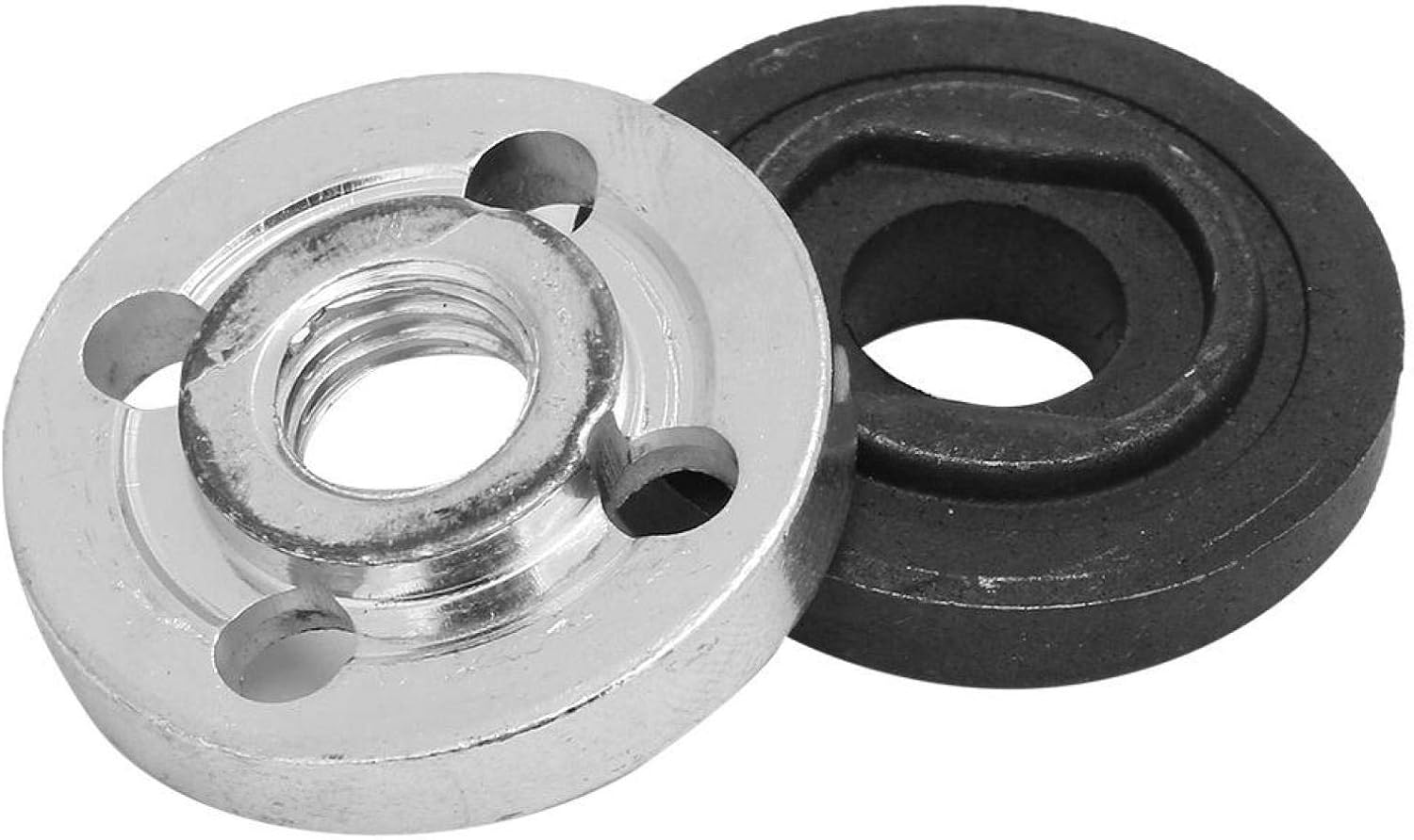 Angle Grinder Flange, Inner Outer Lock Nuts, Angle Grinder Flange Nut, 1 Pair Electrical Angle Grinder Replacement Fitting Part Inner Outer Flange Set (fit for Hitachi)