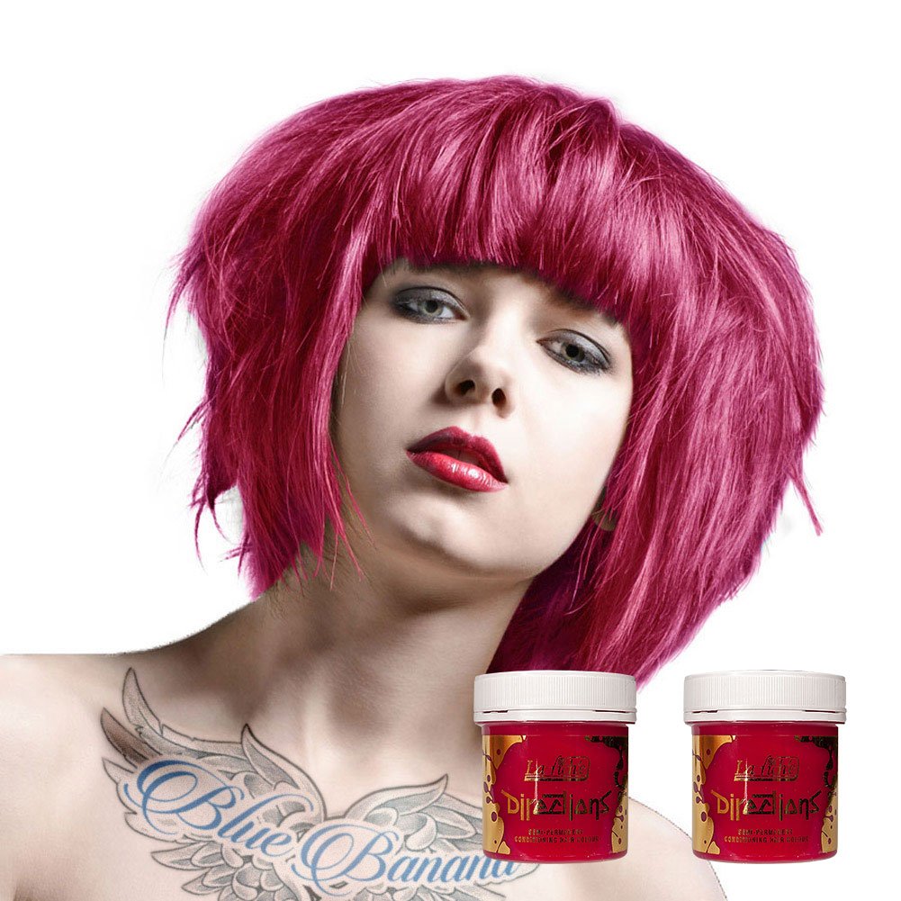 2x La Riche Directions Semi-Permanent Hair Color 100ml Tub - Flamingo Pink — view 43