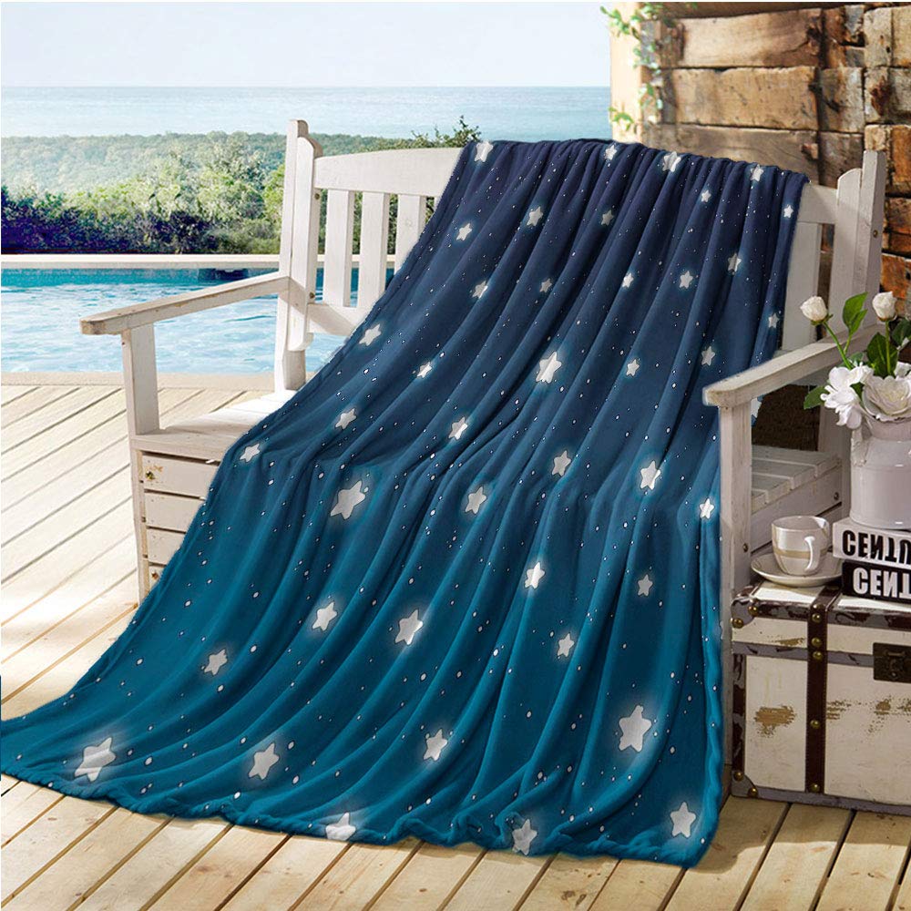 Buy Mademai Sky Baby Blanket,Starry Night Theme Cartoon Style Stars