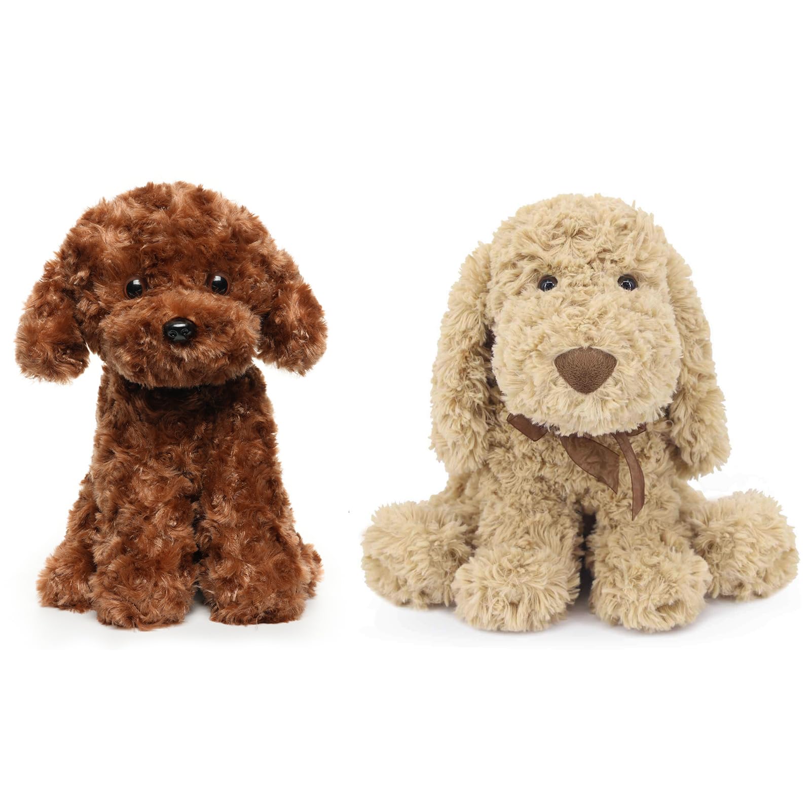 WEIGEDUGoldendoodle Groodle Poodle Stuffed Animals Dog Puppy Plush Toys for Gift Decoration Education
