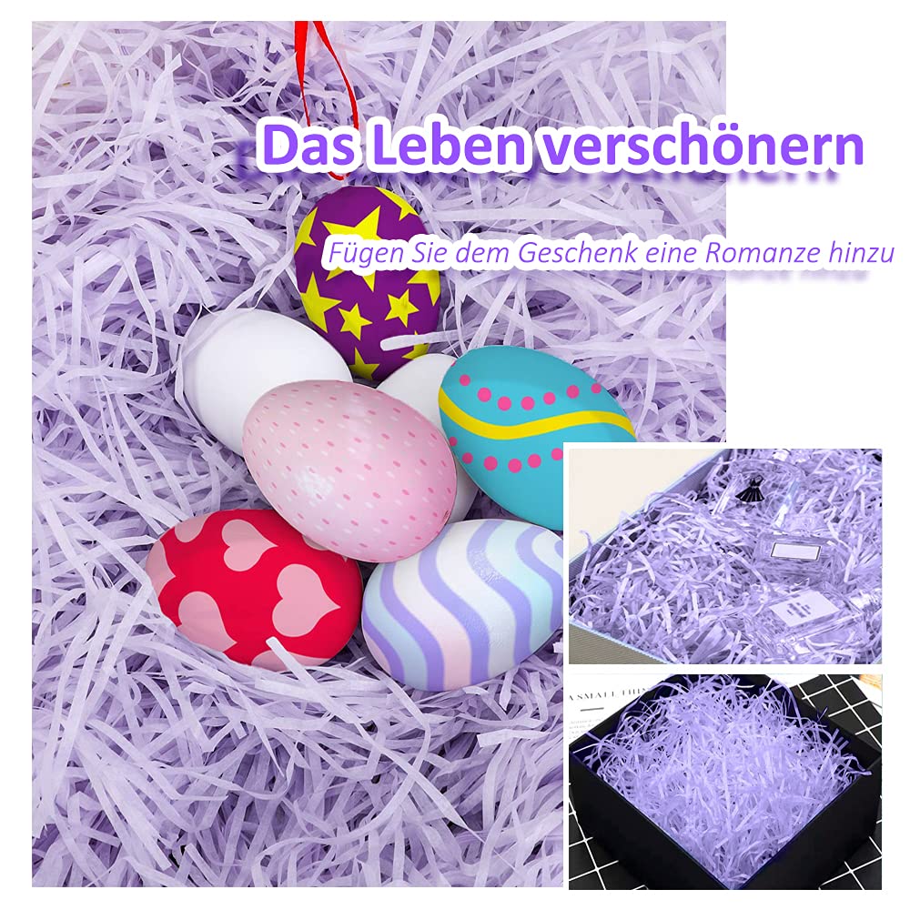 Carta Velina Tagliuzzata Per Riempimento Regali - 200g Colore Verde - Ideale Per Cesti Pasqua E Decorazioni - Foto 8