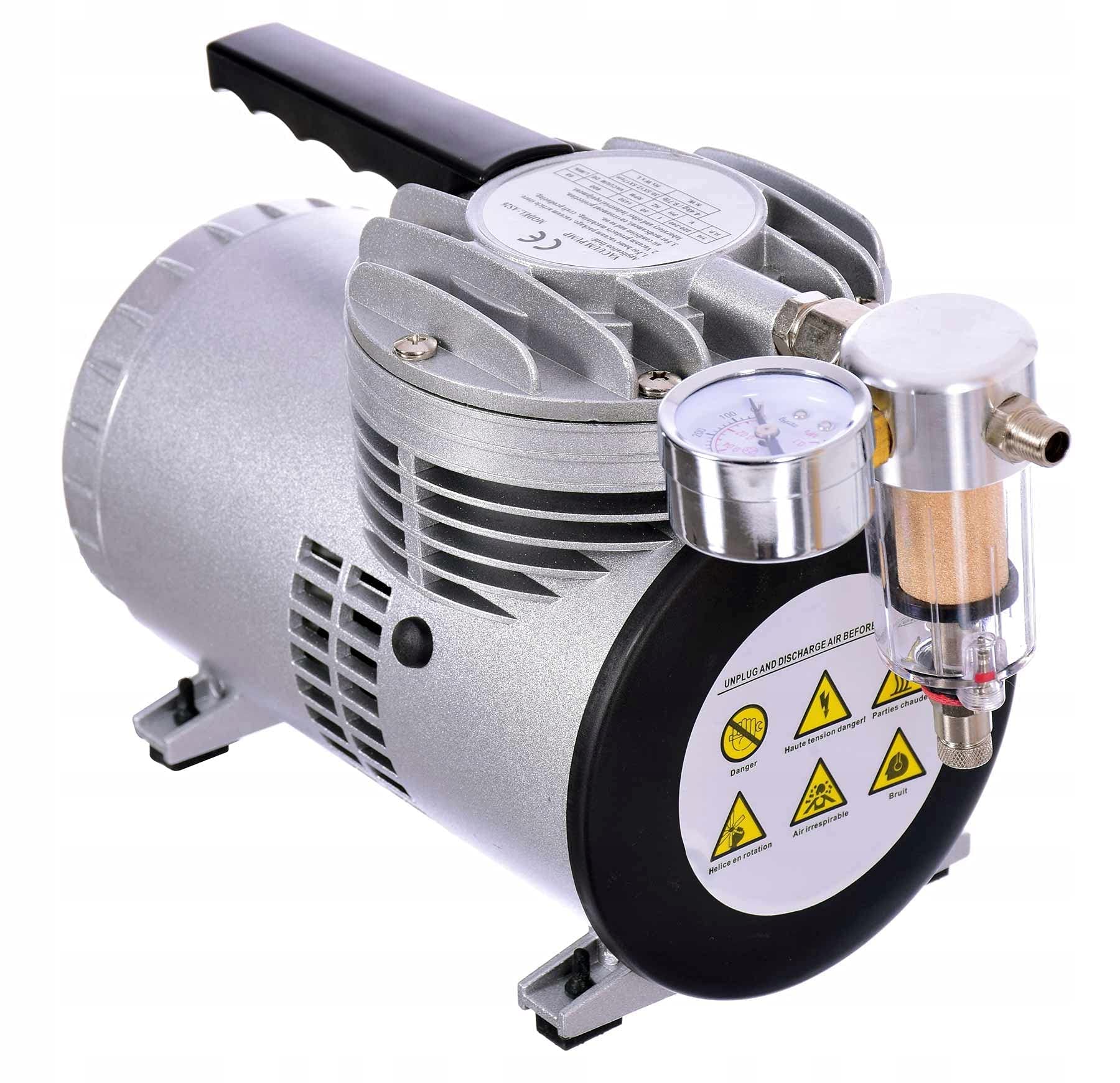 Pompa per vuoto, pompa a bassa pressione, in metallo, misurazione climatizzatore, pompa 50 dB, 68 l/min