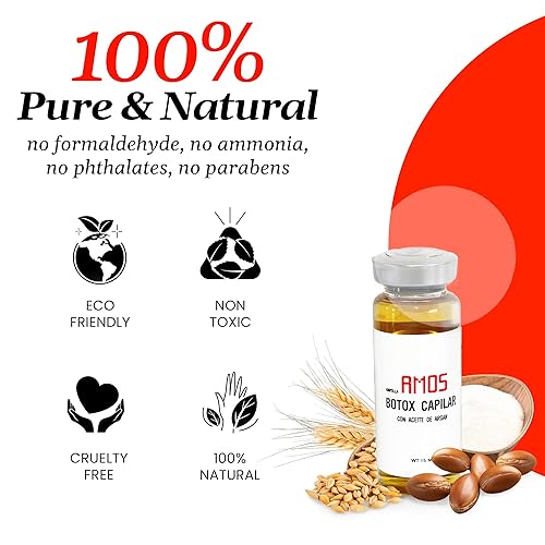 Miniatura 3 de AMOSTIMELINE Mascarilla profesional para el cabello acondicionador profundo para cabello seco dañado hidratante antiencrespamiento reparación del