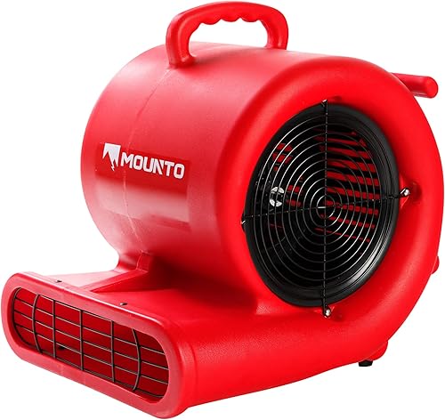 Miniatura 4 de Mounto Ventilador de secado de suelo Air Mover de 13hp de 2000 cfm, ventilador de secado de piso, motor de aire de 3 velocidades con salida GFCI