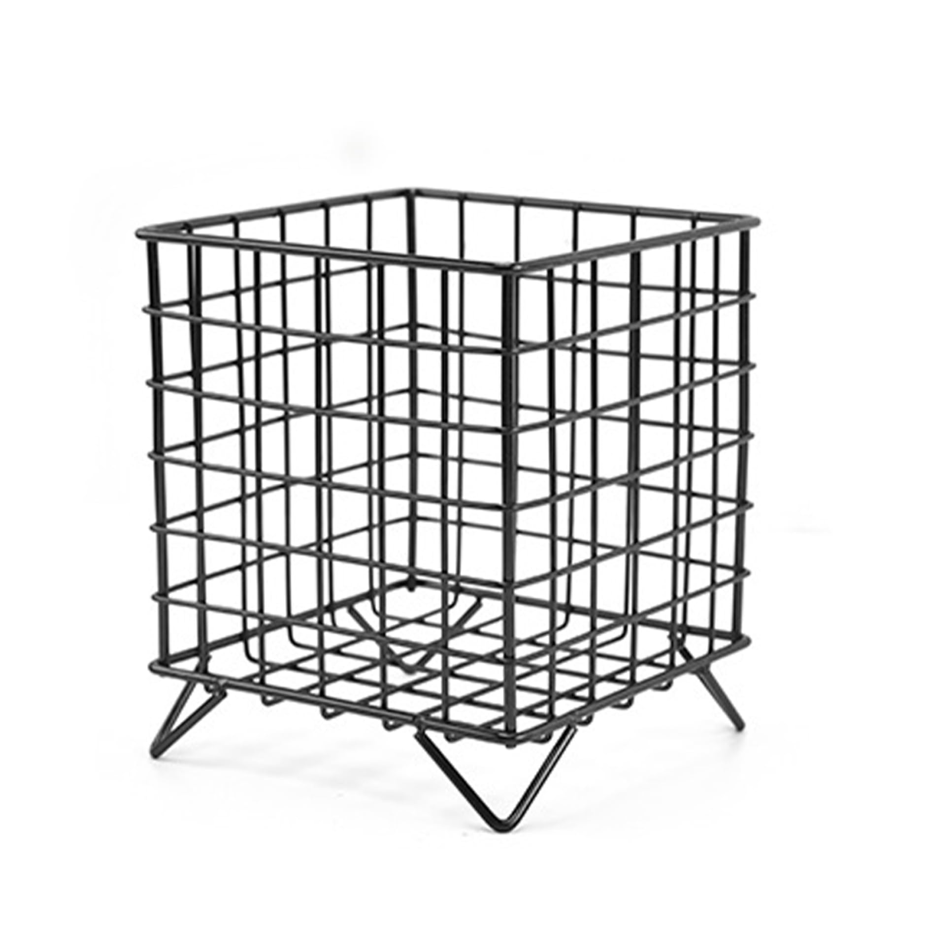 CAKEEYUM Coffee Pod Holders for Counter, 6.3x5.2x5.2 Square K Cup Holder, Hollow Coffee Pod Storage, Large Capacity Basket for Kitchen, Pantry, Office, Cafe Storage Bas