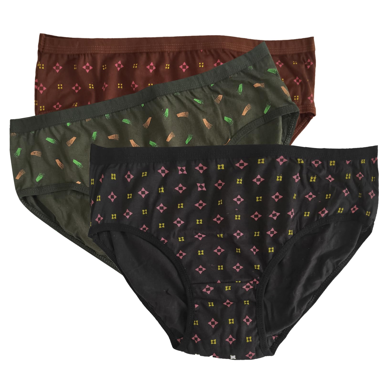 b you Black, Green, Brown Printed High Rise Hipster Panty-picture-32