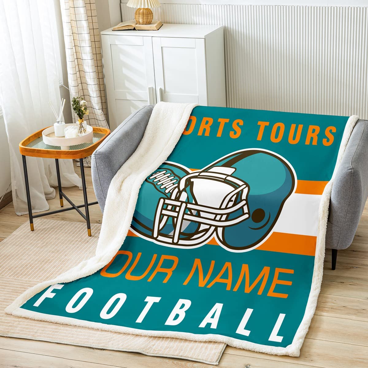 Couverture Personnalisée Avec Nom - 150x200 Cm - Polaire Microfibre - Cadeau Souvenir Personnalisable
