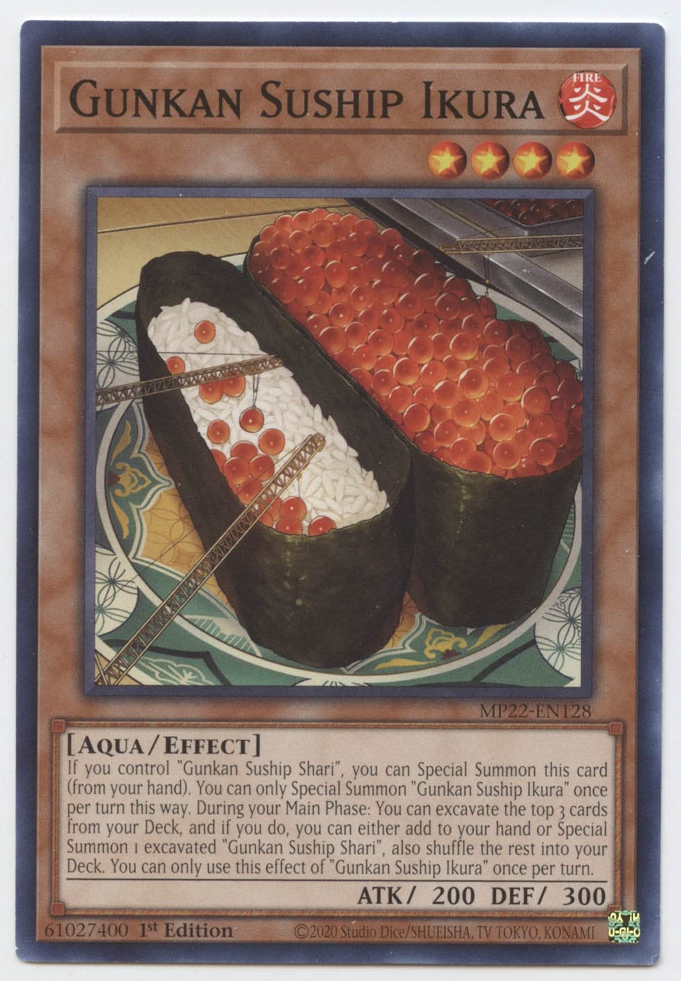 Amazon.com: Yu-Gi-Oh! Gunkan Suship Ikura - MP22-EN128 - Common