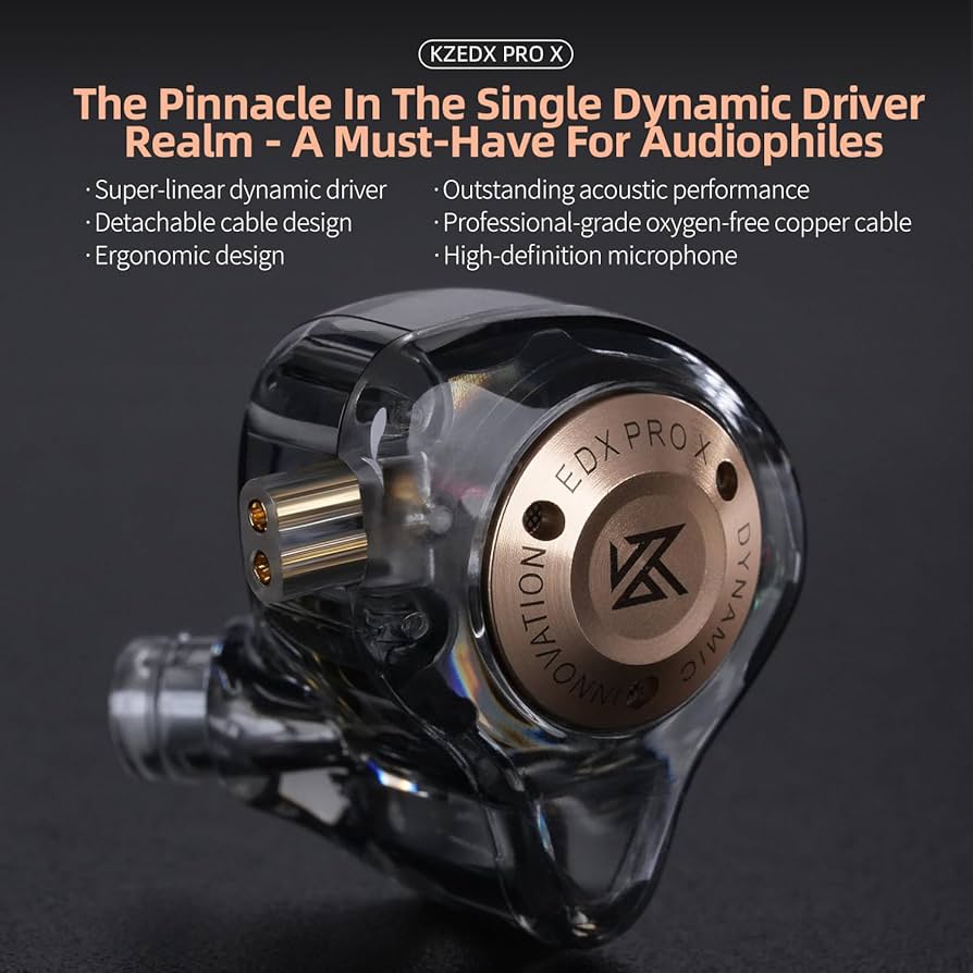 Amazon.com: KZ EDX PRO X HiFi in-Ear Monitor Earbuds,Sports