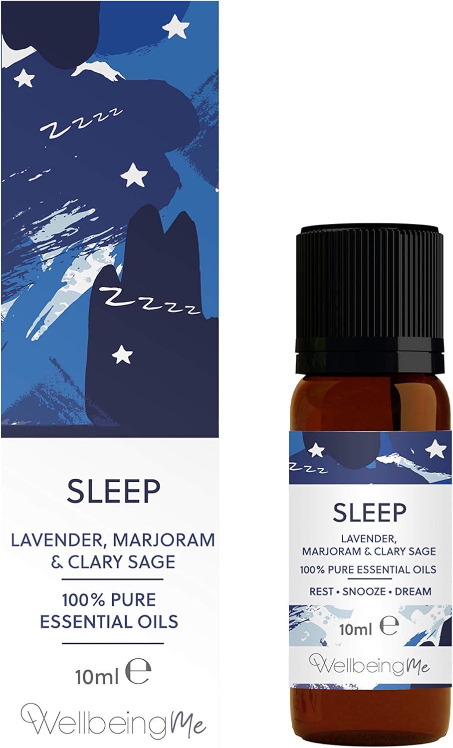 WellbeingMe Sleep Lavender, Marjoram & Clary Sage Essential Oil 10ml