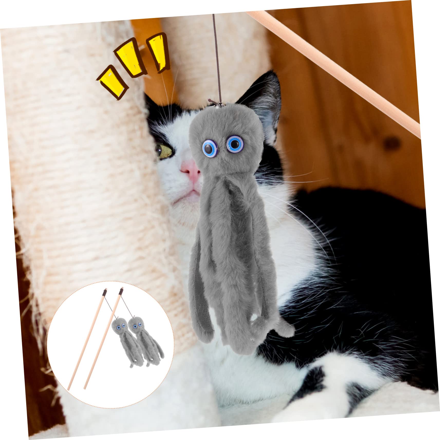 Juguetes para Gatos, 10 Juguetes interactivos y Divertidos for Gatos: un Palo for estimular Fortalecer el vínculo con tu Gato