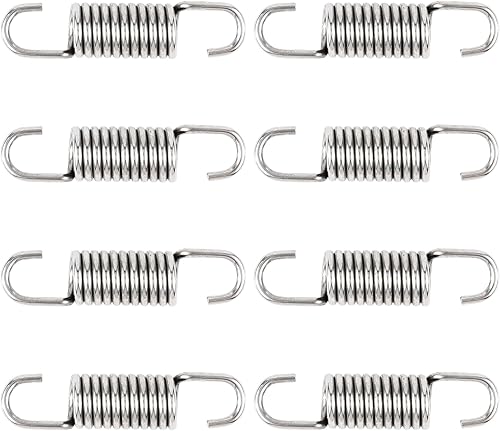 GNPADR Muelles de tensión de repuesto de acero inoxidable con revestimiento protector de 2-14 pulgadas (8 unidades) para muebles de sofá cama