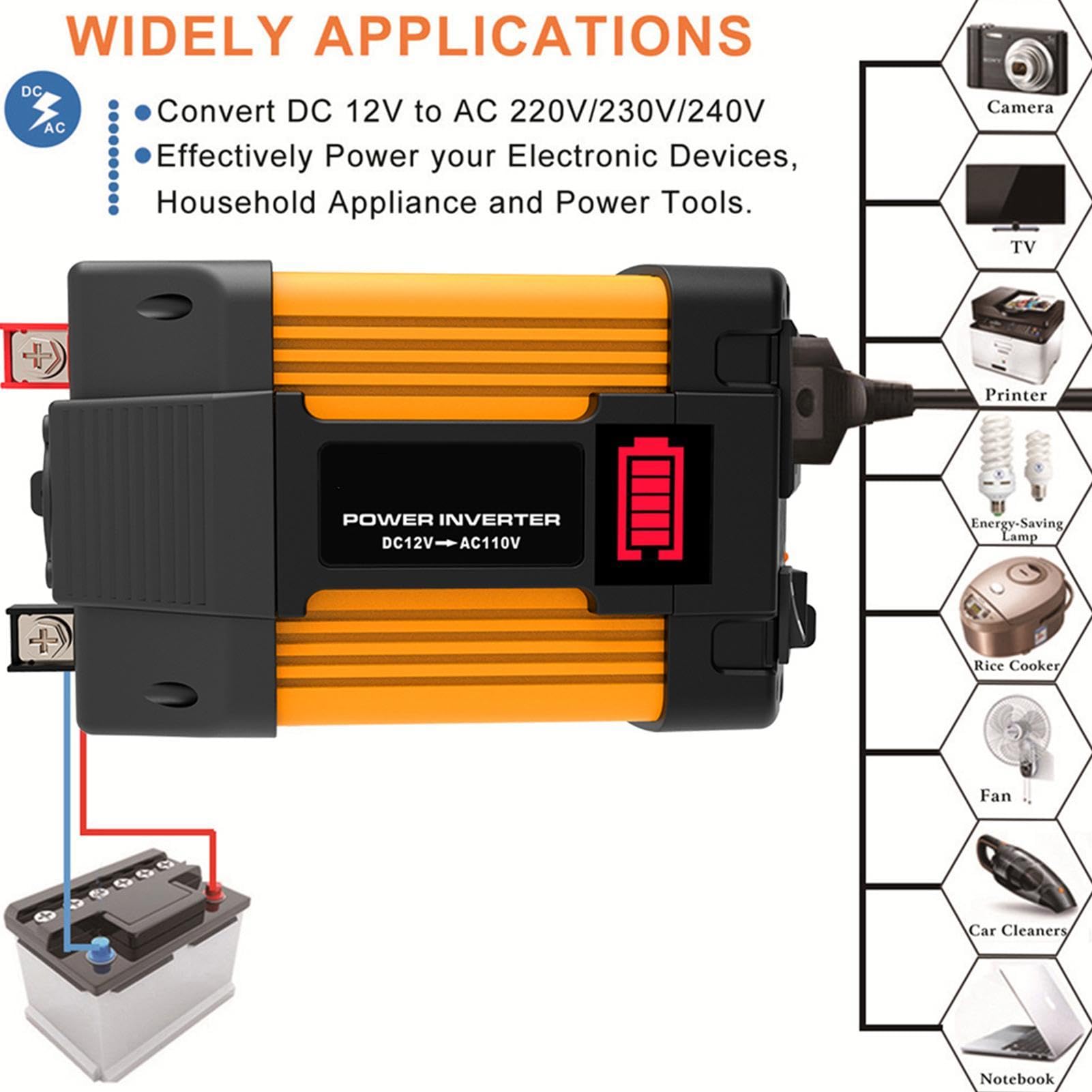Pannelli Solari Per Case, Kit Fotovoltaico 4000W Pannello Solare Monocristallino Inverter con doppia porta USB | Impianto Solare Completo per Cam-per, Rimorchi, Marine, Off-Grid