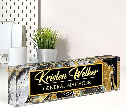 Placa de nombre de escritorio personalizada, placa de nombre personalizada para escritorio, decoración de escritorio de oficina para mujeres y