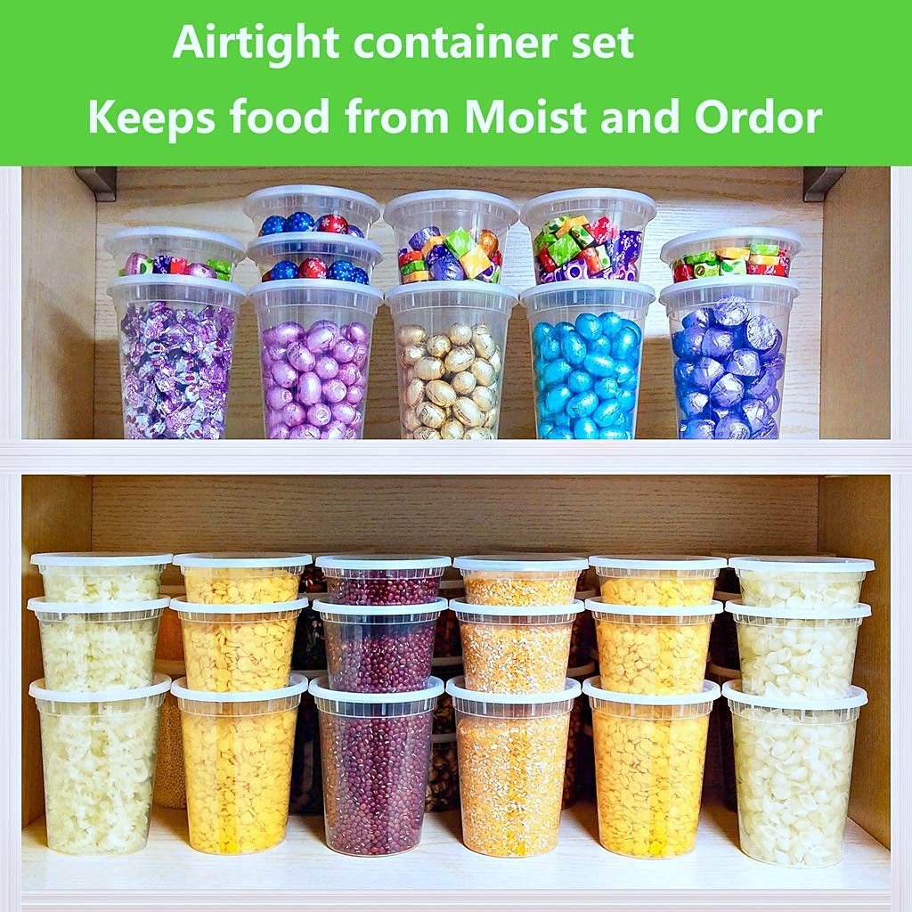 Buy Tashibox [32 oz24 Sets,] Plastic Food Storage Freezer Containers