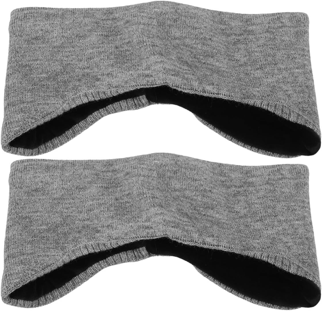 Ciieeo Winter Ear Muffs Soft Fine Plush Material Foldable for Men and Women 2 Pcs with Adjustable Head Circumference, for Travel and Office Naps