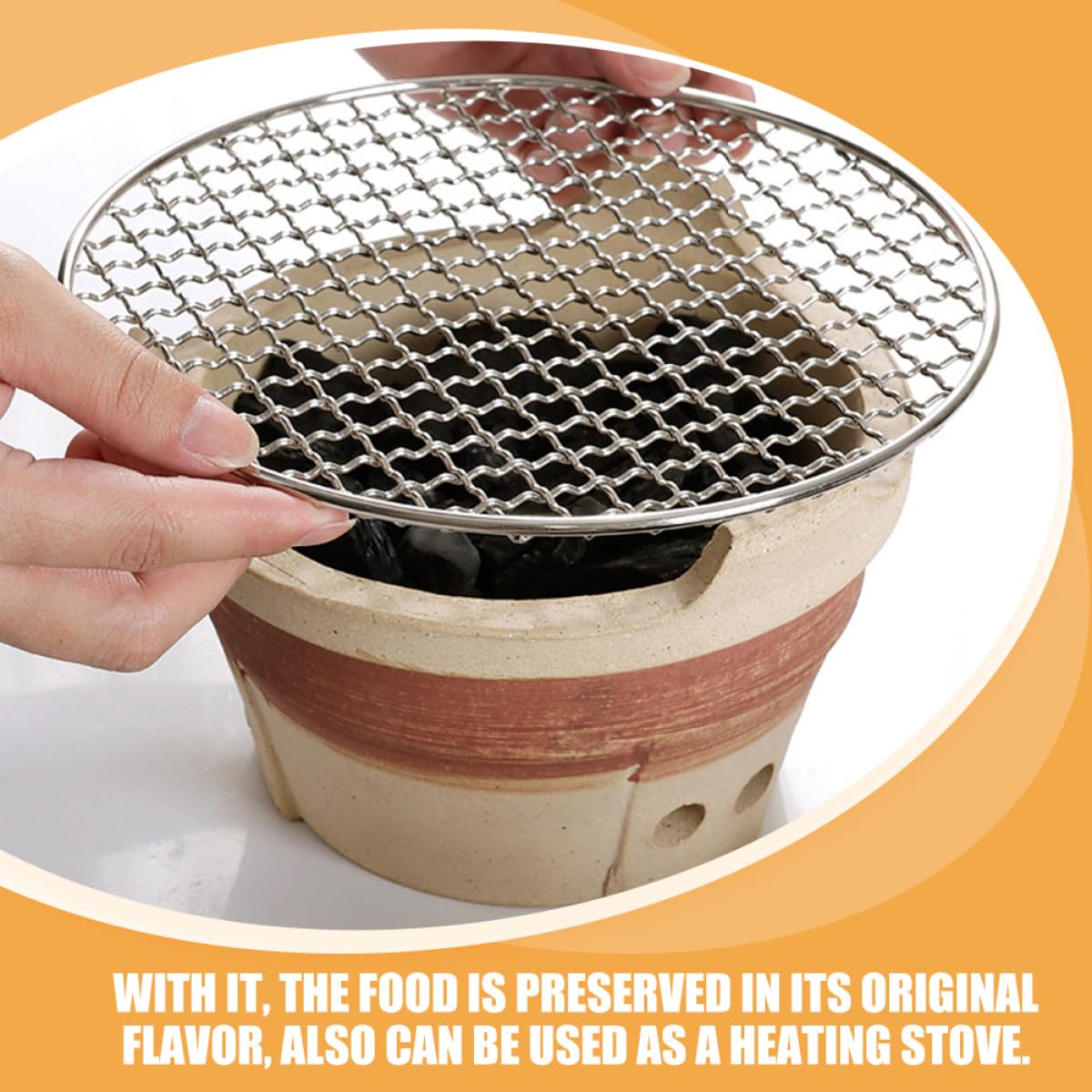 Leichter Outdoor Grill aus Ton für Camping und Grillen Multifunktionaler Holzkohlegrill als Praktisches Grillzubehör für Draußen und Garten