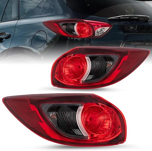 Miniatura 7 de JSBOYAT Conjunto de luz trasera de repuesto para Mazda CX-5 2013-2016 halógena lámpara trasera exterior halógena bombillas laterales del pasajero