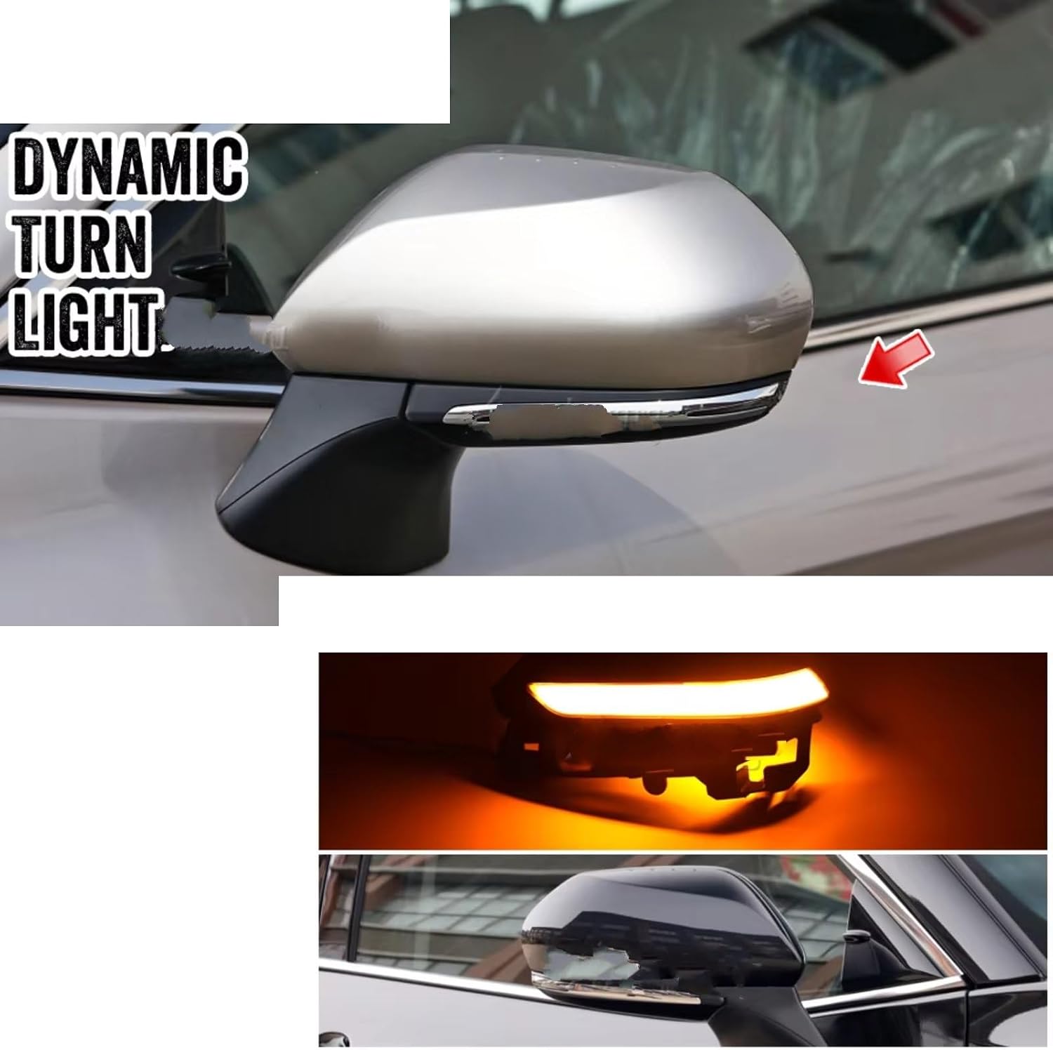 Dynamic Side Indicator Dynamic Turn Signal Light Side Mirror Sequential Parking Puddle Lamp Blinker For Toyota For Camry 2018 2019 2020