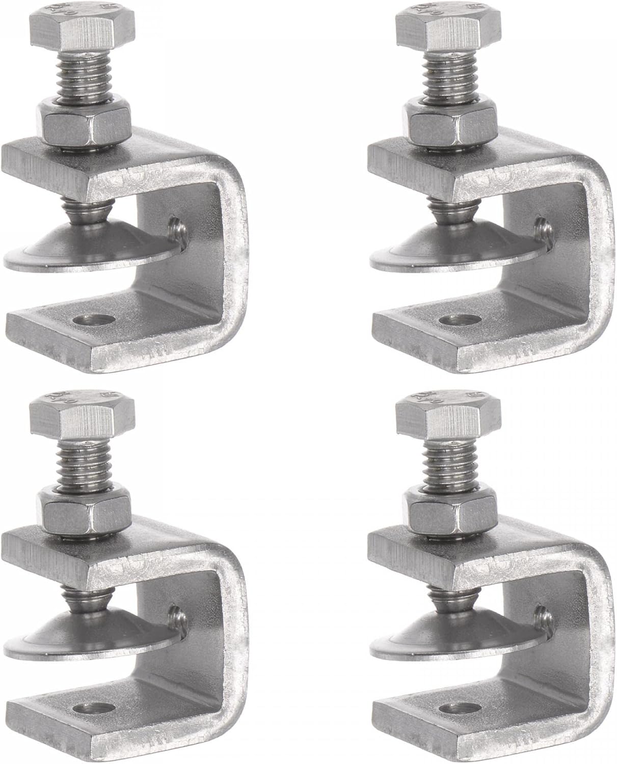 uxcell Stainless Steel C-Clamp with 0.79 Inch Wide Jaw Opening for Woodworking Welding Building Household Mount 4 Pcs - - 