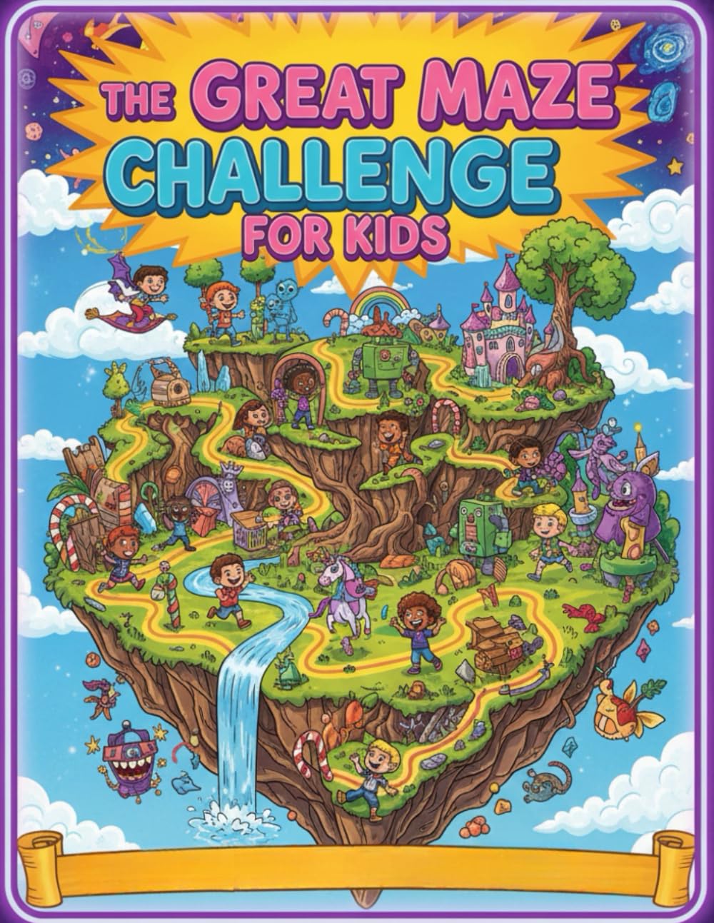 The GREAT Maze Challenge for Kids: Featuring Crazy Shapes, Amazing Adventures, and Solutions Included: The Best Book of Mazes for Toddlers, Preschoolers, and Grade Schoolers.