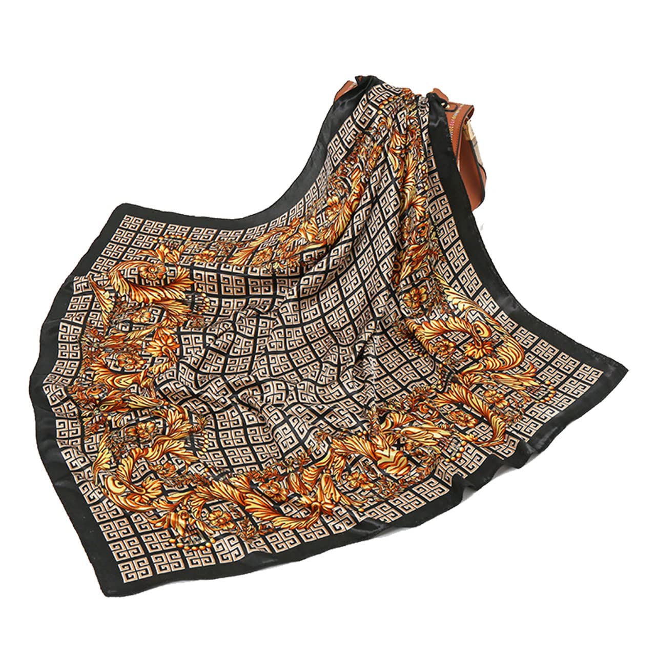 MAIRYBandana Satin Scarfs for Women Square Neck Head Hair Scarves Soft Neckerchief Handkerchief Fashion Multifunctional 35 Inch Ladies Scarves