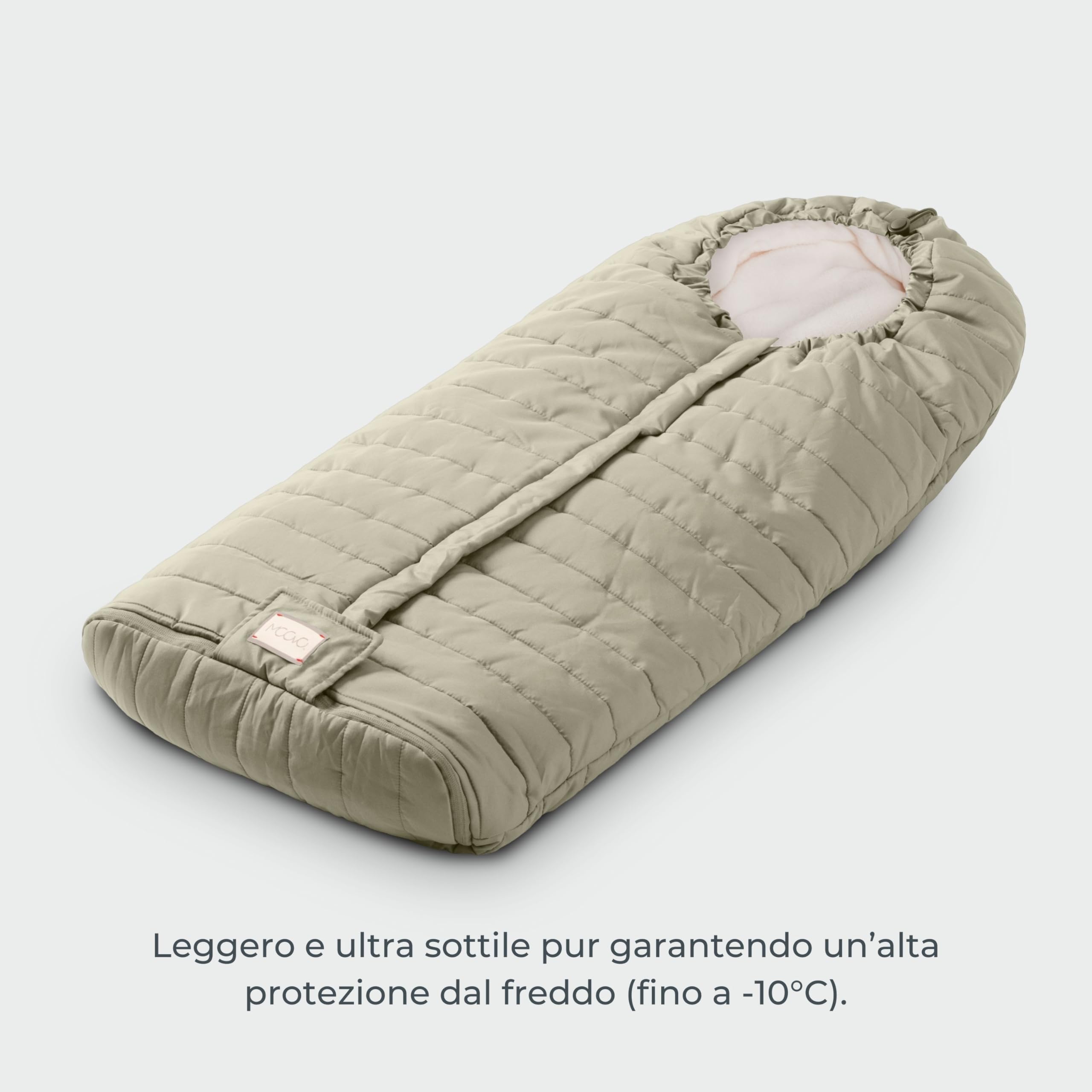 Nuvita Moovo 9658 Junior Slender | Sacco universale per passeggino | Massima Protezione dal Freddo da 6 a 36 Mesi (100cm) |Ultra Sottile, Leggero e Protettivo fino a -10°C | Blu Notte